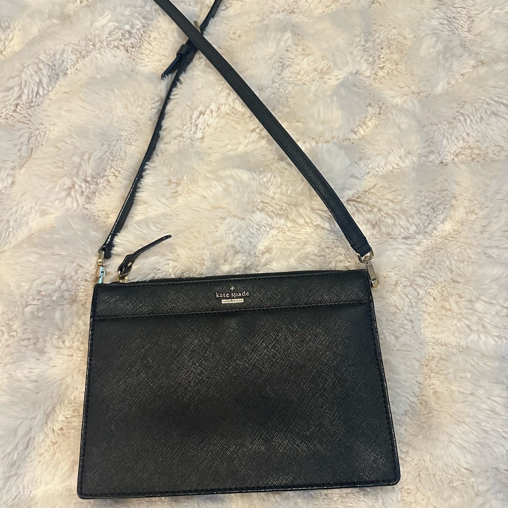 Kate Spade Sleek Black Crossbody Bag